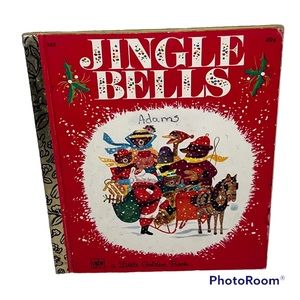 Jingle Bells a Little Golden Book vintage children’s story 7th printing 1976